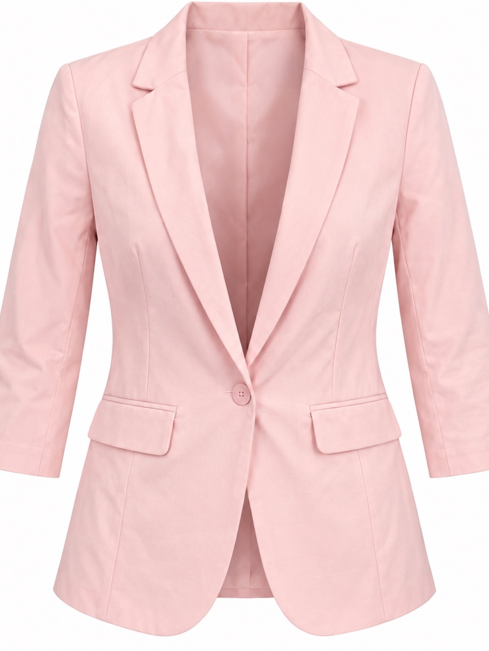 Smart Set Pink Blazer Medium Open Front Office Career Spring Jacket